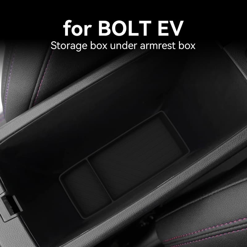 Silicone Armrest Box Storage Organizer Non-Slip Car Organizer for 2027 Chevrolet CHEVY BOLT EV