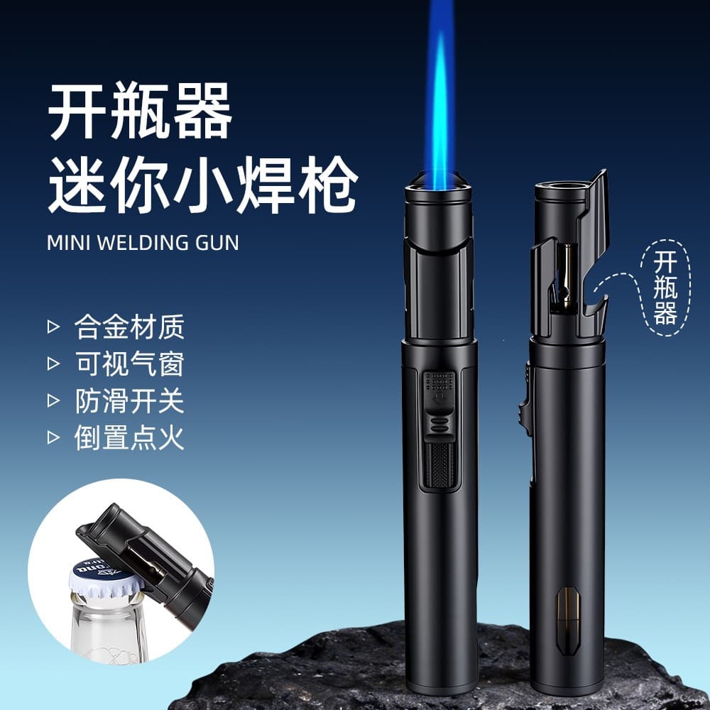 Hot Selling Refillable Mini Lighter, Flame Gun, Direct Jet Windproof Igniter, Cigar Moxibustion Lighter, Stock Wholesale