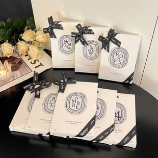 Diptyque Style Car Aromatherapy Solid Perfume High-End Hanging Ornament Fragrance Refill Pack Diffuser Gift
