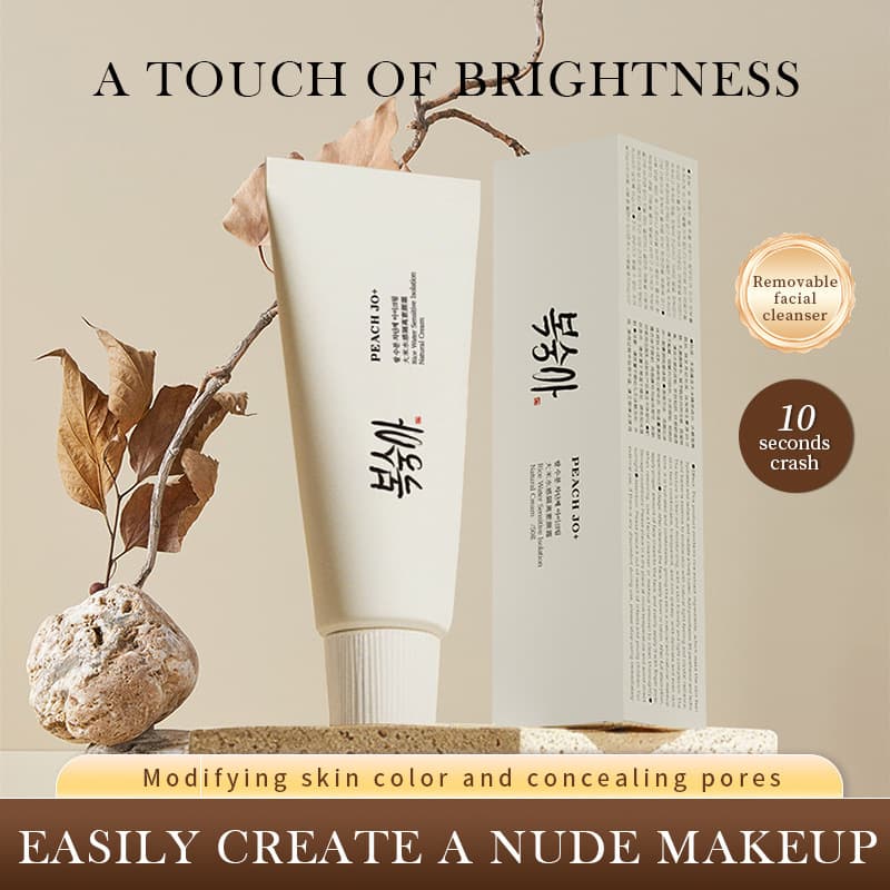 Cross-border hot-selling Rice Water Moisturizing Tinted Primer Cream, Natural Nude Makeup, Lightweight Creamy Skin, No White Cast Tinted Cream