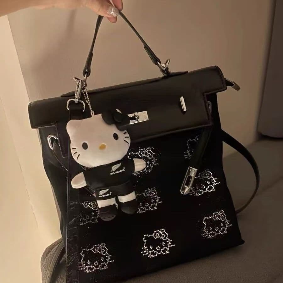 New Mickey Bag Kelly Backpack Women Crossbody Bag Plaid British Style Backpack Vintage Style Backpack