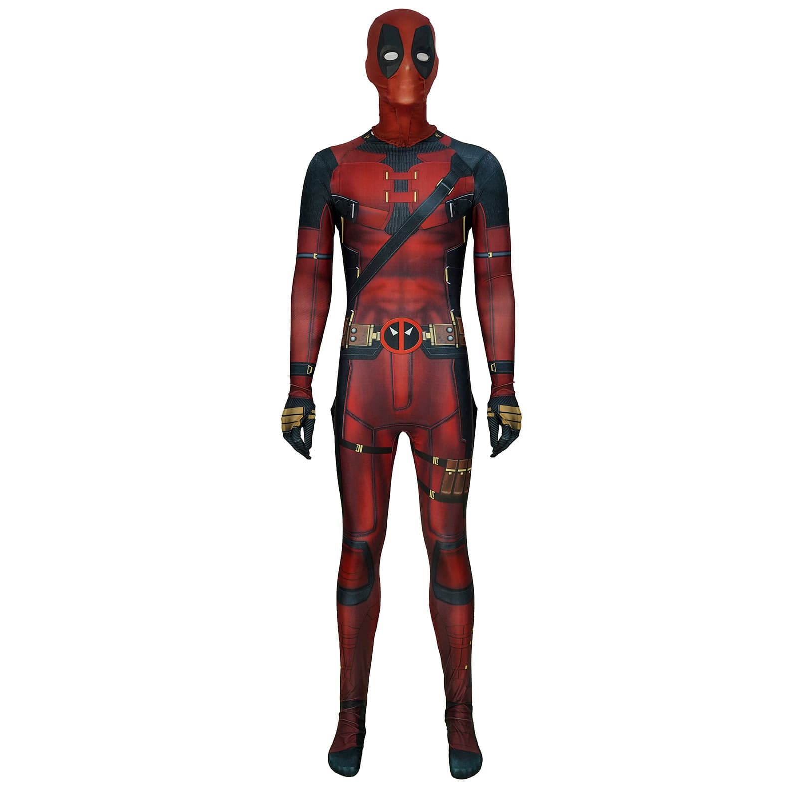 Deadpool 3 Wade Wilson Cosplay Marvel Bodysuit Halloween Men's Costume