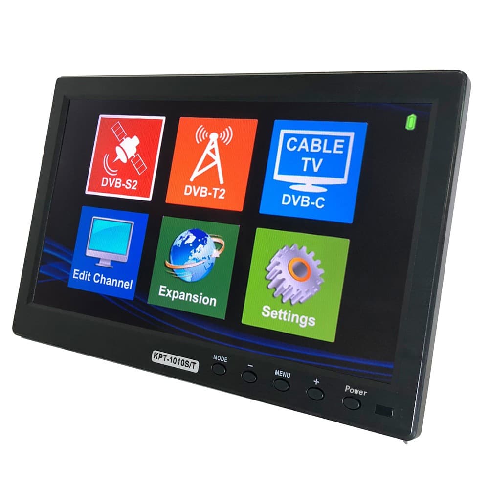 10.1-inch Combo Multi-function Satellite Finder/European Terrestrial Digital TV Tester KPT-1010S/T