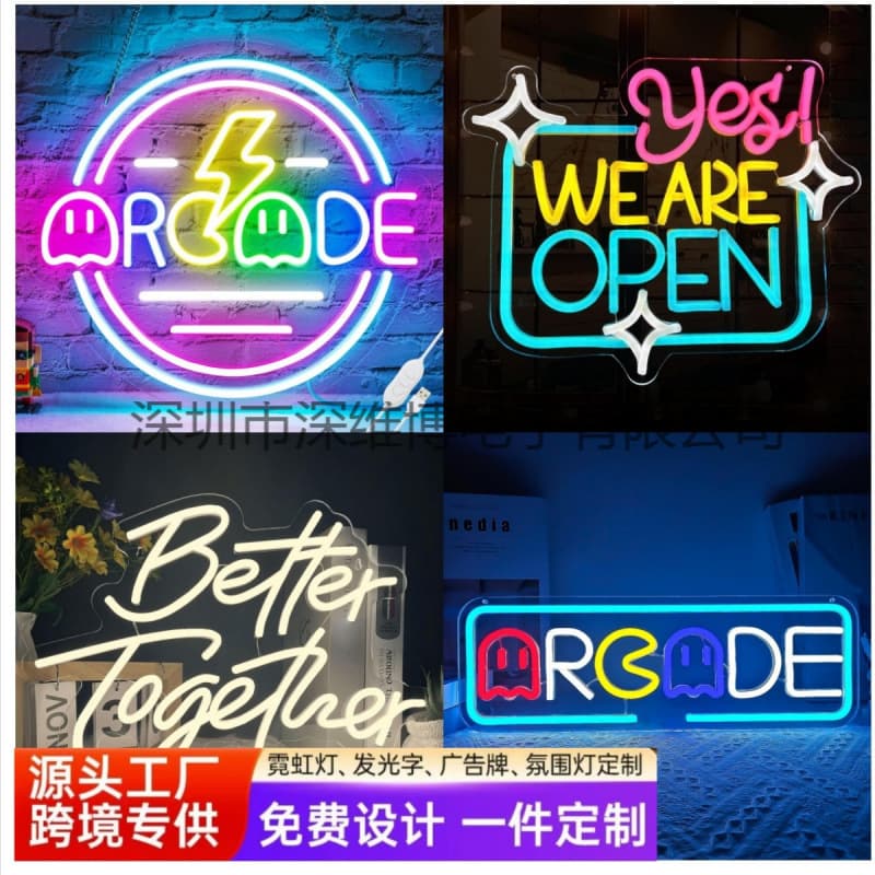 Amazon Hot Selling Better Together Luminous Neon Light Interior Decoration LED Neon Light Customization