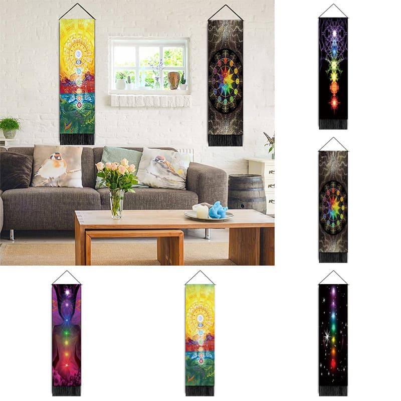 Living Room Decoration Meditation Energy Tapestry Yoga Meditation Hanging Cloth Home Decoration Figure Landscape Background Cloth