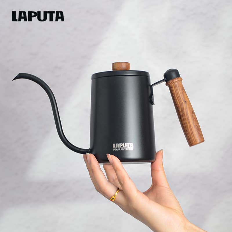 LAPUTA Ledun Hand Drip Coffee Pot Hanging Ear Brewing Pot 304 Stainless Steel Drip Type Home Use Long Spout Thin Mouth Pot