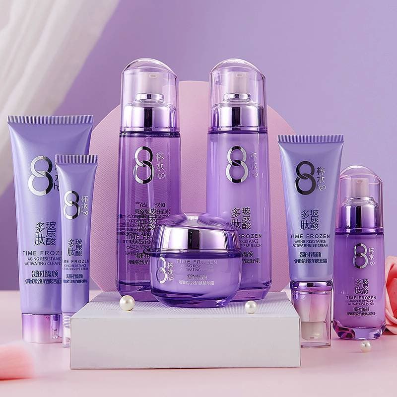 Caudishang Ningshi 8 Cups of Water Cosmetics Hydrating and Moisturizing Genuine Women's Skin Care Product Set Full Set of Physical Wholesale