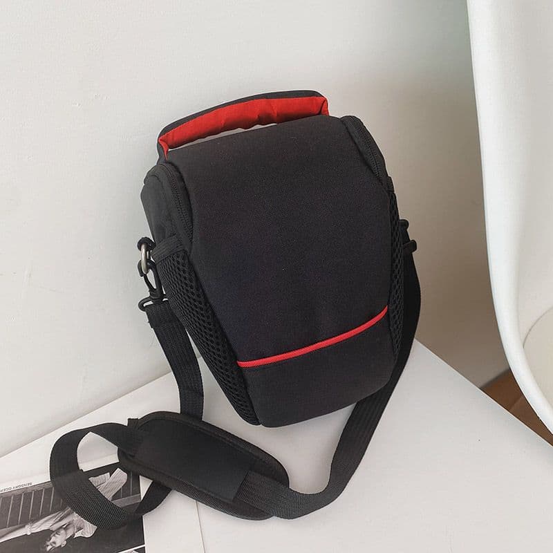 Suitable for triangle digital camera bag, shoulder cross-body SLR photography camera bag, lightweight storage canvas foreign trade bag