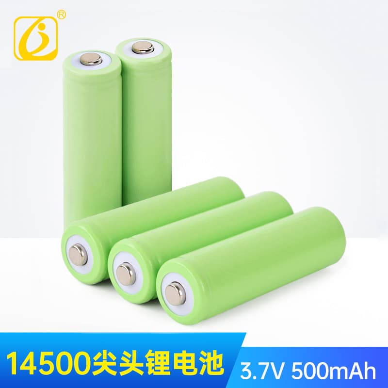 Jinlongjie 14500 Button Top Lithium Battery 3.7V 500mAh Eco-Friendly Grade A Cell