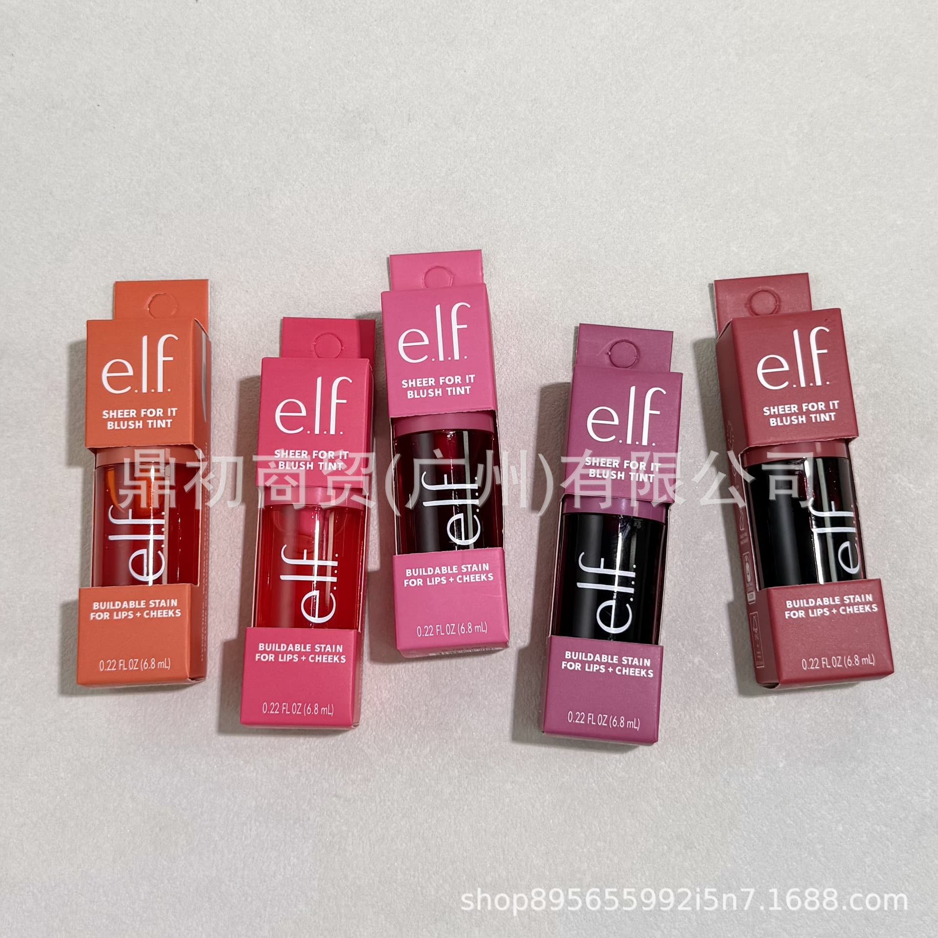 e.l.f. Lip Gloss Liquid Blush Lip and Cheek Dual Use Tint Lip Balm Lip Gloss Blush Liquid 6.8ml