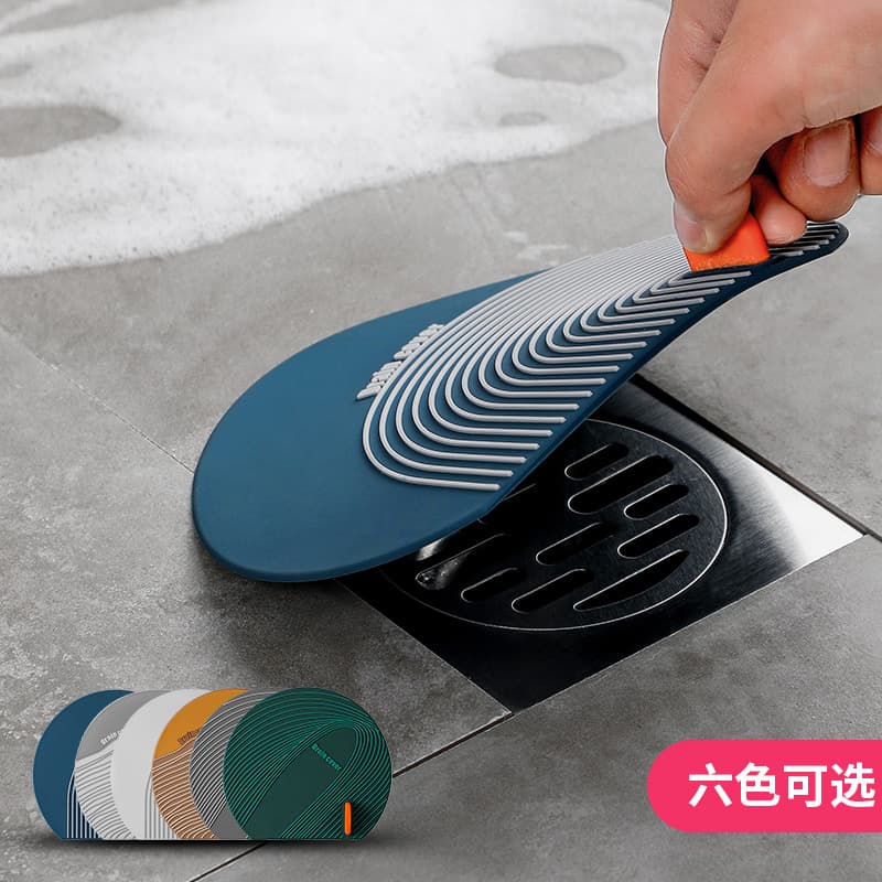 Cross-border Drain Cover Kitchen Sewer Deodorizer Bathroom Silicone Odor-proof Pad Kitchen Washroom Floor Mat
