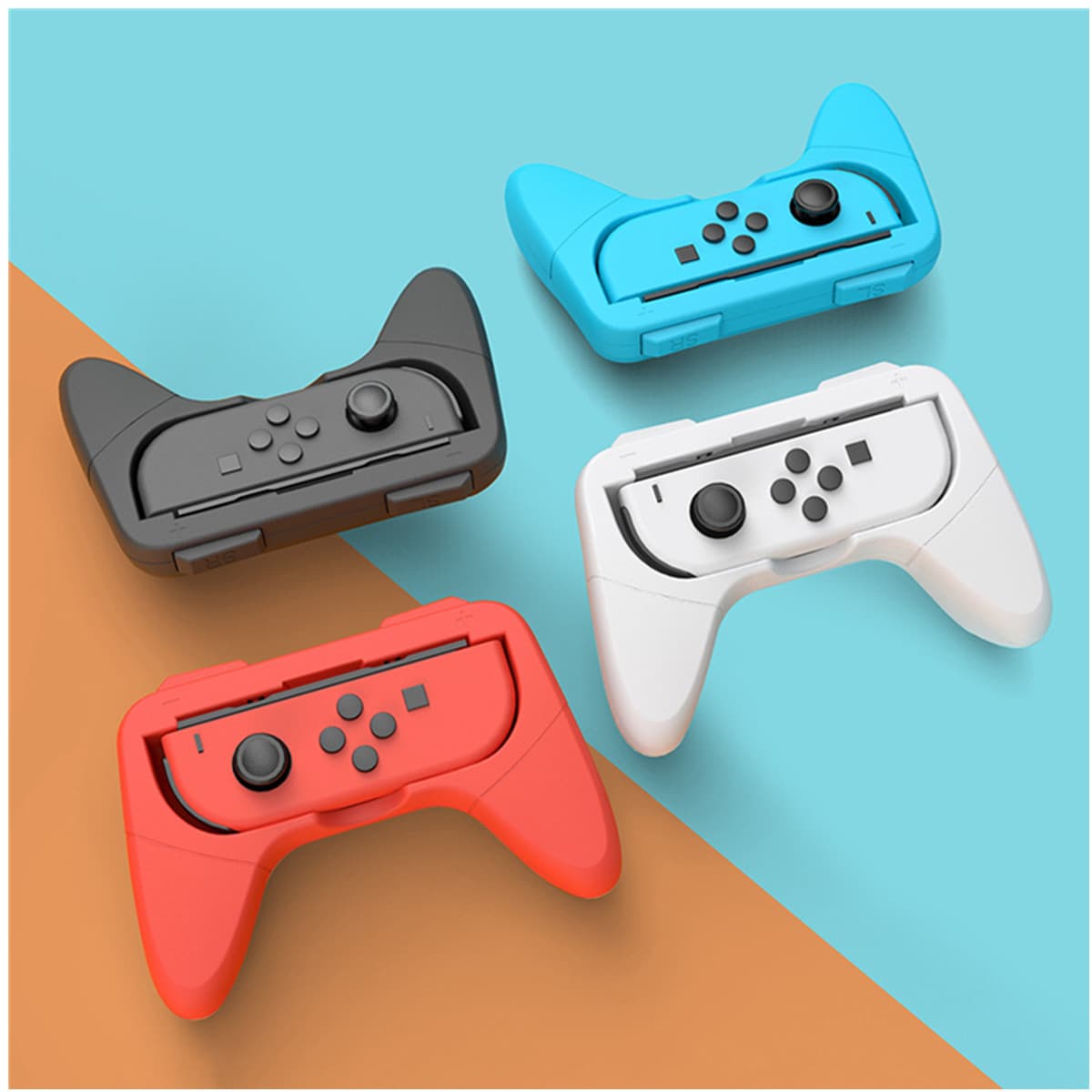 Compatible with Nintendo Switch OLED Joy-Con Grip Handle Holder Stand