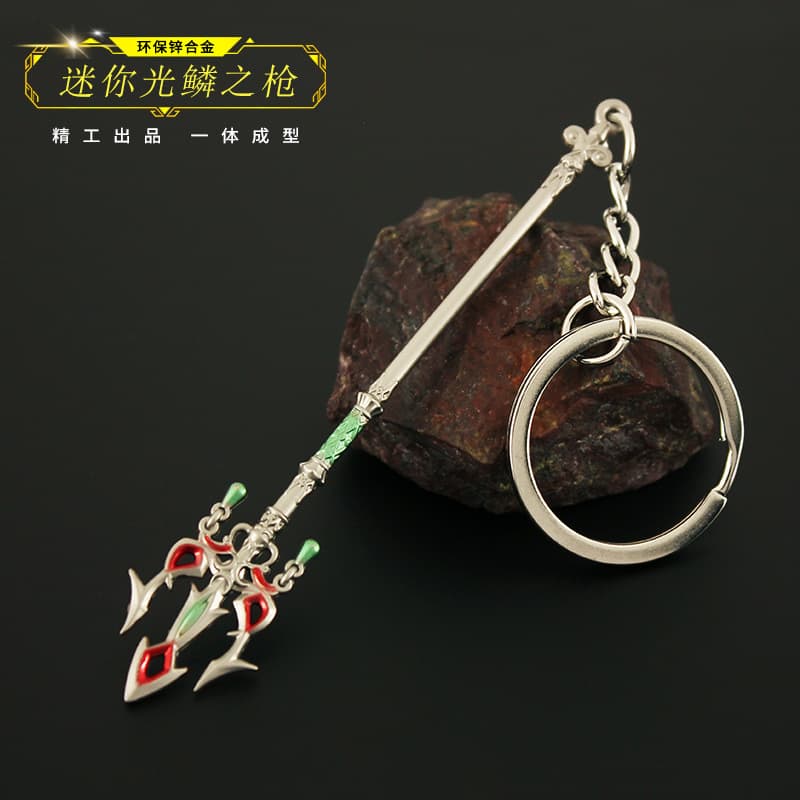 Legend of Zelda Peripherals Tears of the Kingdom Mini Light Scale Gun Metal Weapon Toy Keychain 9cm