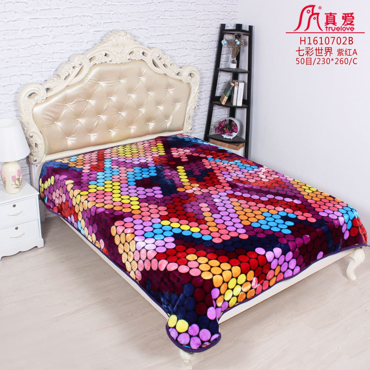 [Bestseller] 2025 True Love Raschel blanket inventory stock custom export foreign trade cheap single/double layer single/double