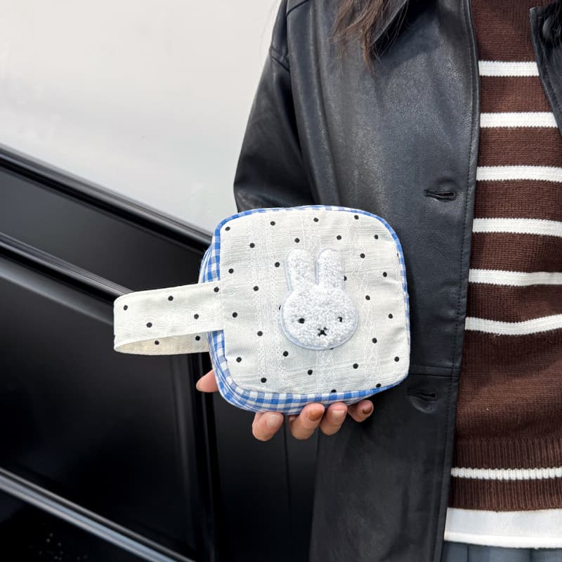 2025 New Fashion Polka Dot Handbag Instant Camera Storage Case Large Capacity Portable Cosmetic Bag