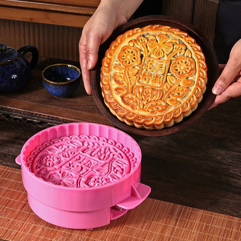 Mid-Autumn Festival mooncake mold Chinese-style one-pound large mooncake hand-pressed half-pound Cantonese model printing tool household baking tools