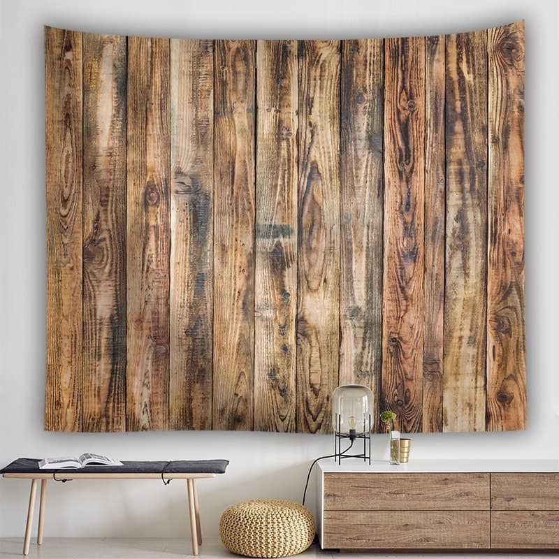 Amazon/AliExpress/eBay Best Seller Digital Print Tapestry Wall Art Wooden Board Wall Background T200