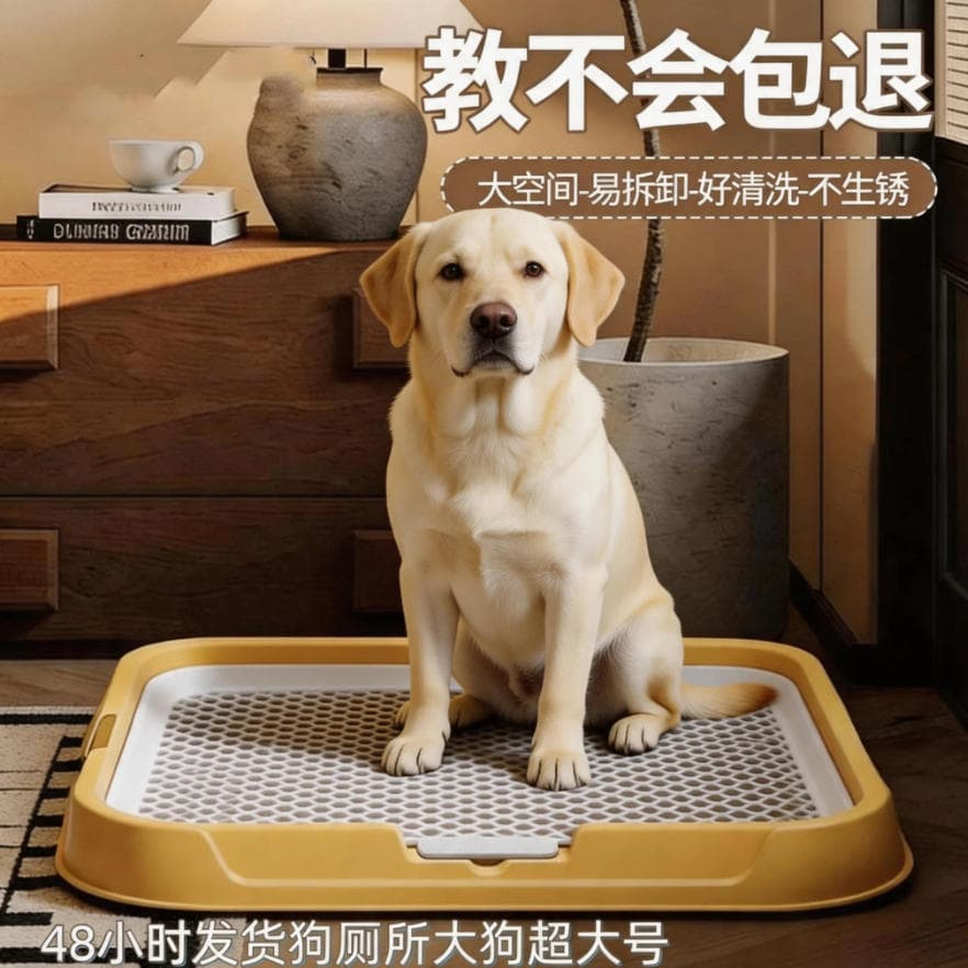 Extra-Large Dog Toilet for Training Dogs to Urinate and Defecate in One Spot, Suitable for Large, Medium, and Small Dogs, Easy to Clean, Free Shipping with Minimum Order of One Piece