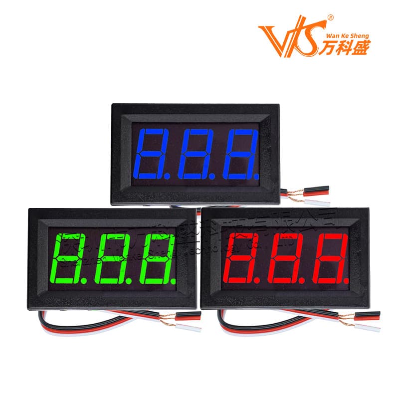 0.56 inch DC Voltmeter Three-Wire 0-100V Digital Voltage Display for Battery Electric Vehicle
