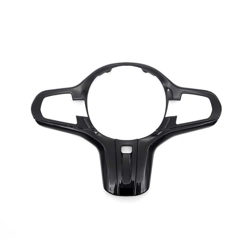 Suitable for BMW ID6 steering wheel button frame steering wheel decorative frame - painted black with heated solid cover