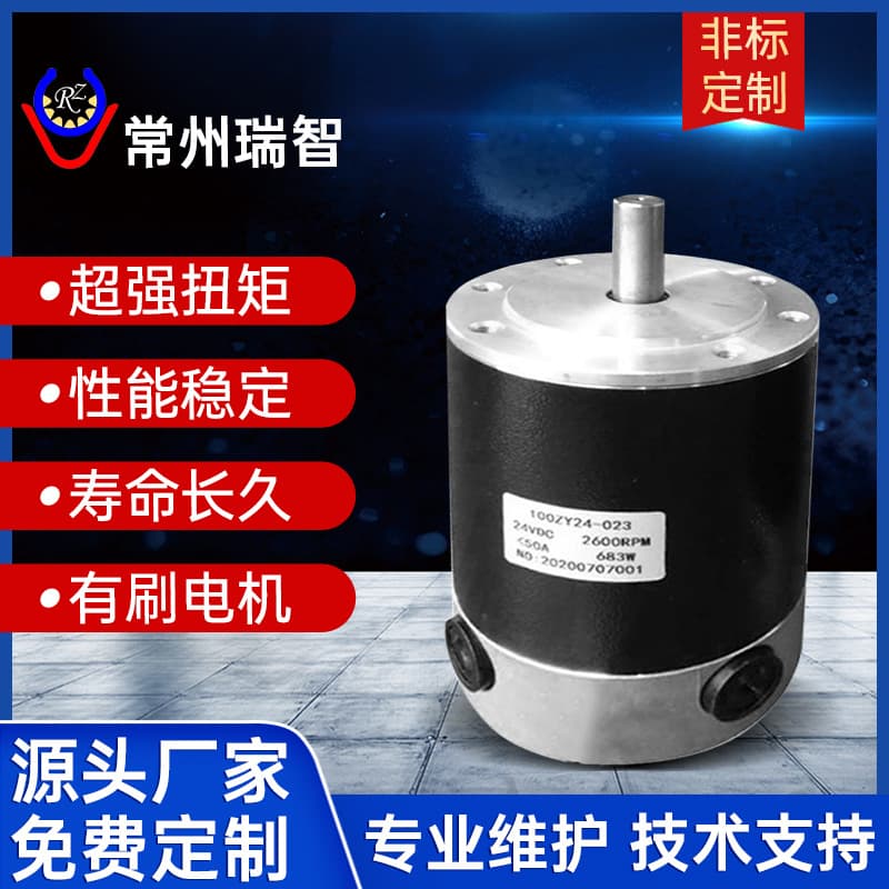 Miniature motors for hair dryers, high-torque brushed motors, and high-speed motors for small lathes are supplied by manufacturers.