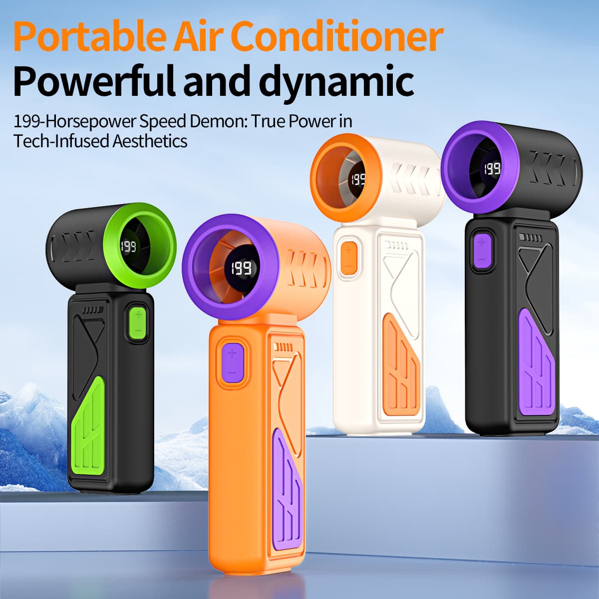 2026 New Refrigeration Icy 318 Wearable Handheld Portable Fan