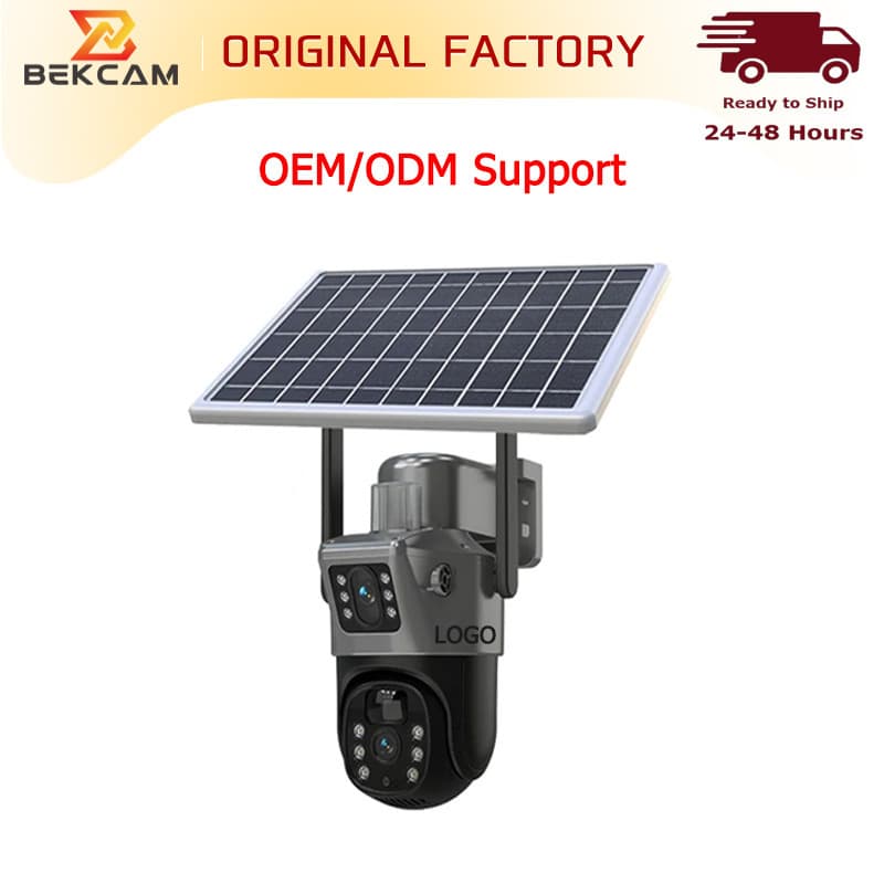 Solar Camer, a dual-view camera high-definition outdoor 360° panoramic wireless WiFi surveillance camera