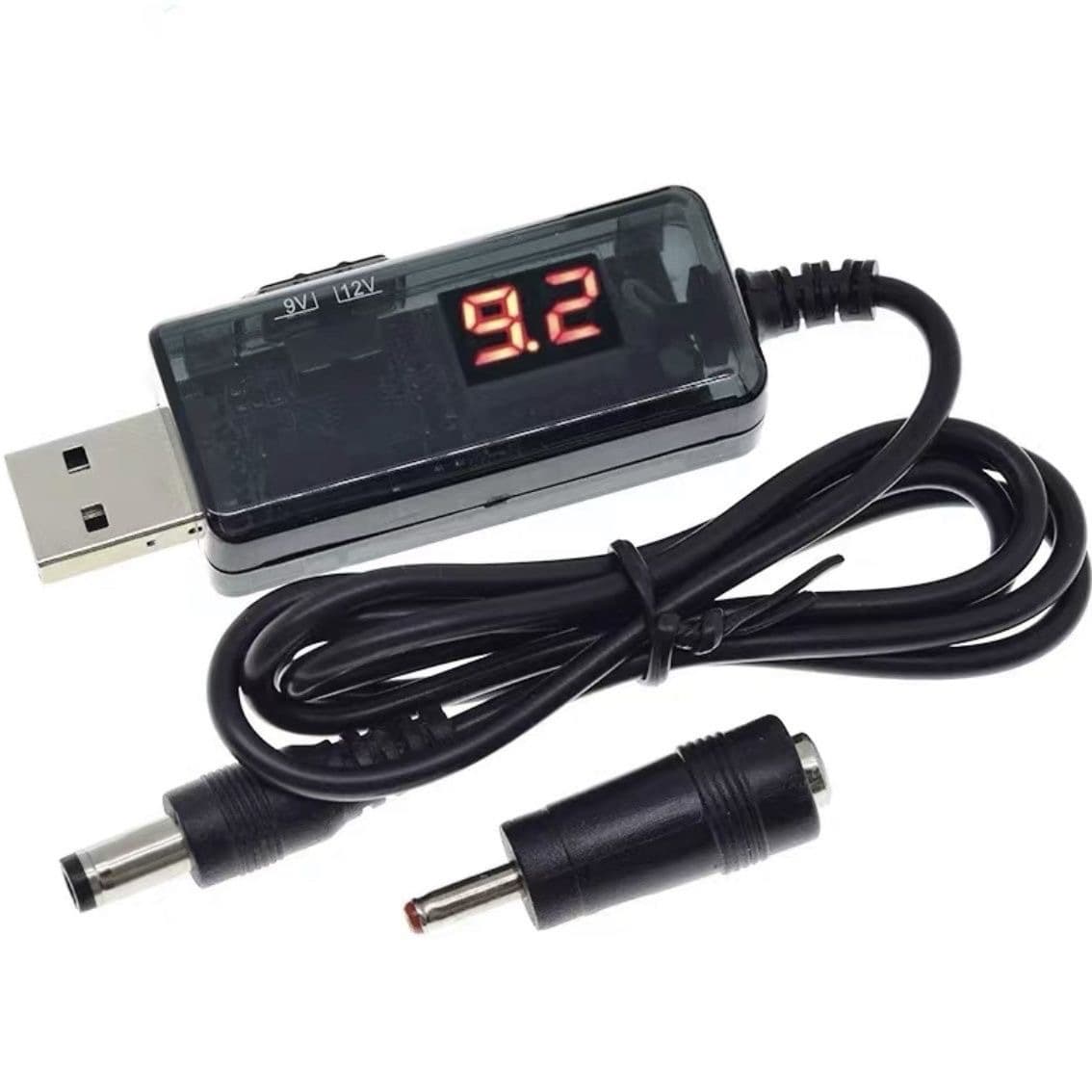 USB to DC 5.5/3.5mm Router Optical Modem Boost Cable 5V Booster to 9V 12V Charging Cable