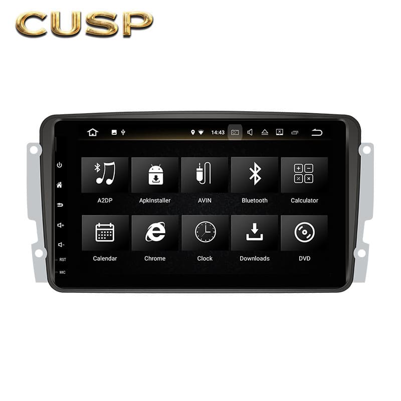 High Definition 8-Inch In-Dash Android GPS Navigation System for Mercedes W203 2002-2005 Car Multimedia Player with WiFi And AV Input