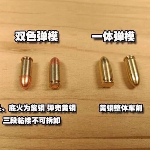 1:3 Alloy Empire G17 GLOCK G34 Belly Snake Keychain Copper Model Accessories