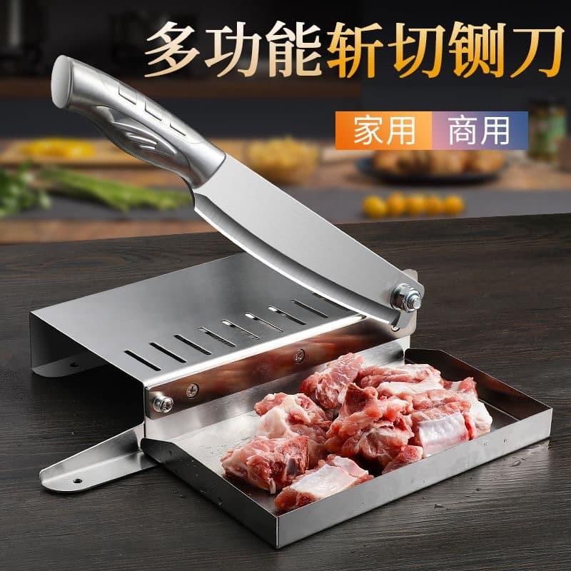 Household Cleaver for Slicing Meat and Bones, Commercial Use on Poultry and Fish, Kitchen Bone Chopping Tool