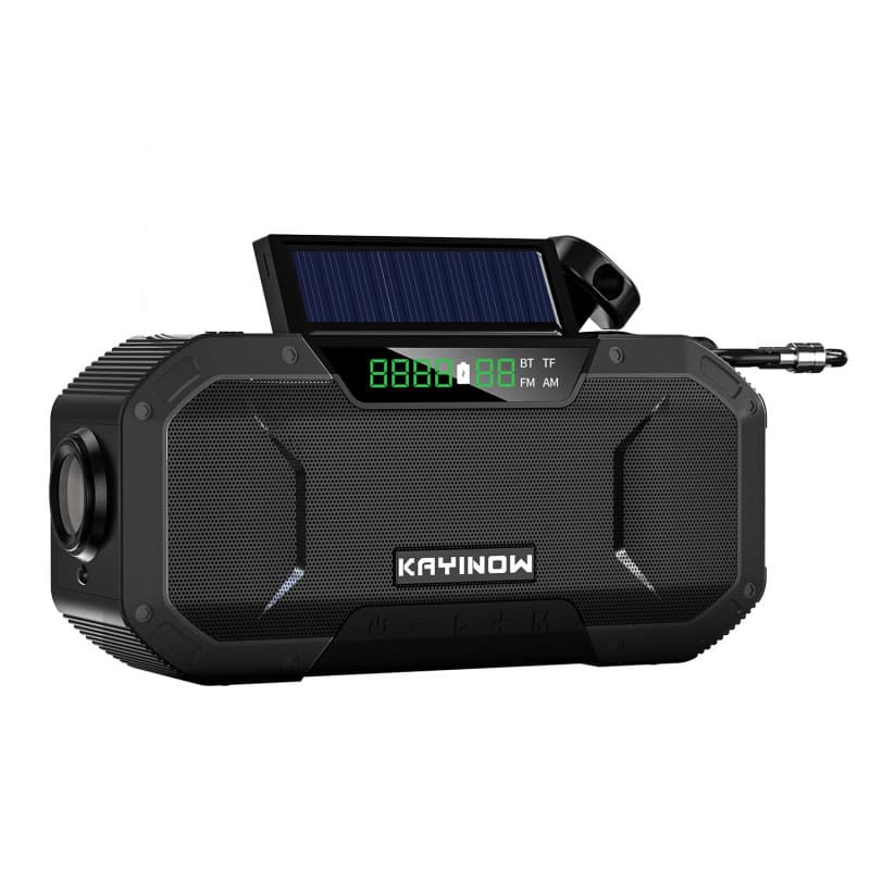 Bluetooth Speaker Radio Outdoor Camping Hand-Cranked Solar Charging Card Multi-Function Emergency Disaster Prevention Radio
