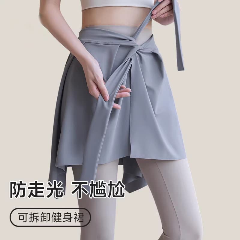 Premium Comfortable Wrap Skirt with Draped Silhouette, Easy On and Off, One-Piece Coverage Skirt for Sports and Casual Wear, Anti-Embarrassment for Women