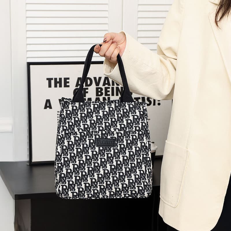 Canvas Bag Handbag Casual Tote Bag Fashion Letter Fabric Handbag Women's Bag Mom Bag Ladies Handbag