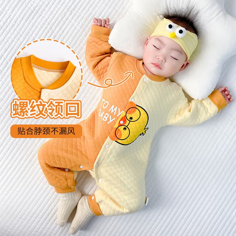 Baby Romper Autumn Winter Warm Cotton Padded Cute Newborn Infant Clothes for Boys and Girls