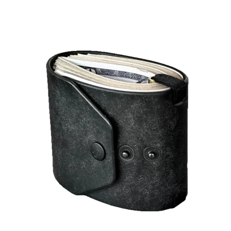 Amazon's same model in stock with three buckles, new and practical The Cash Wrap Wallet Leather Cash Wallet