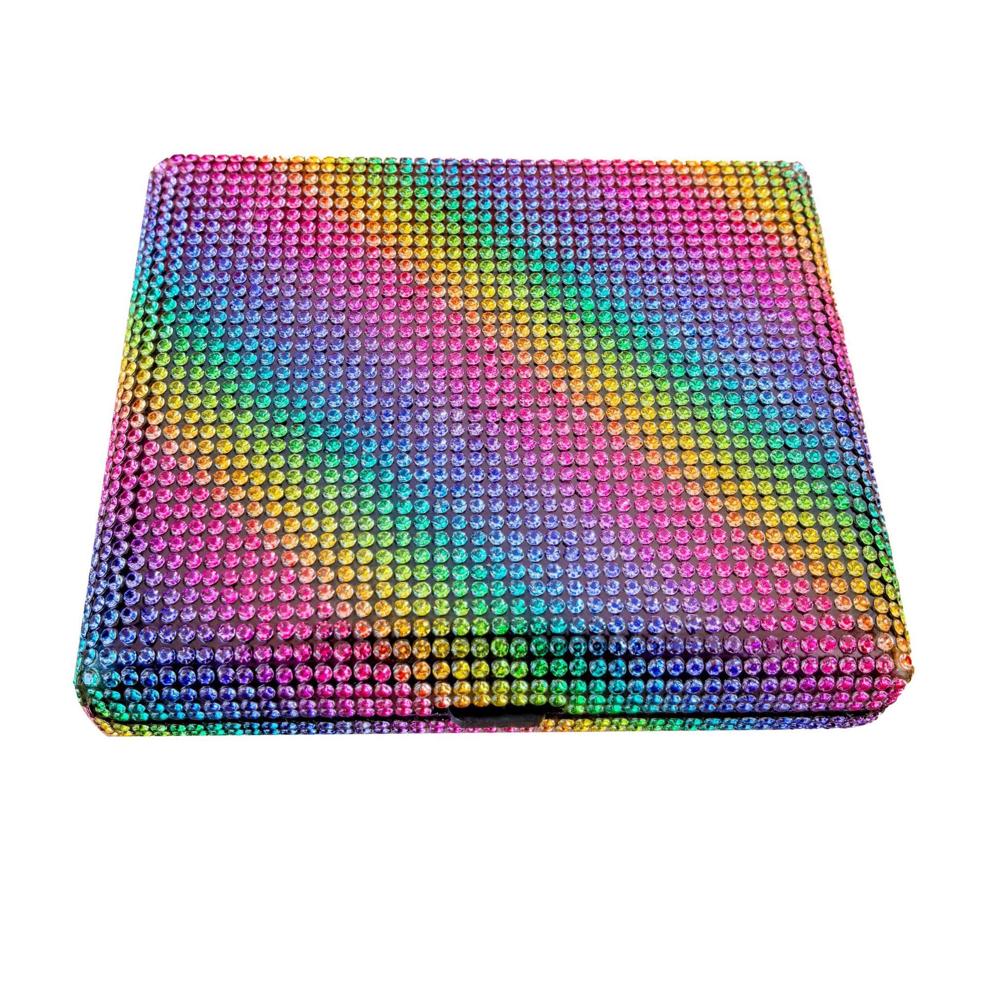 Ultra-thin rhinestone-studded cigarette case for women, versatile in thickness, creative design, pressure-resistant, moisture-proof, multi-color available, luxurious cigarette case.