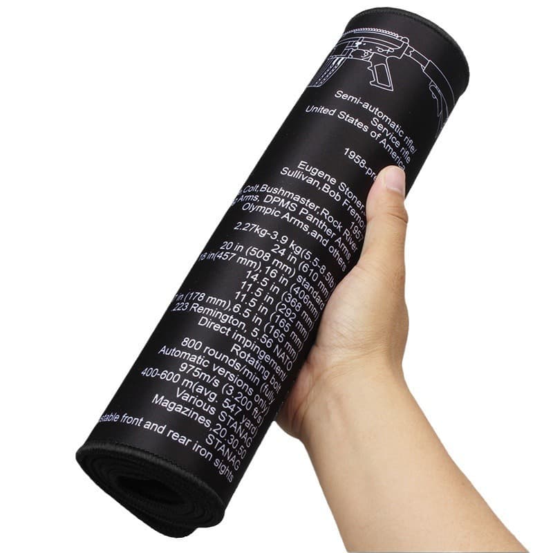 Waterproof Oil Gun Decomposition Game Desk Mat Advertising Keyboard Office Desk Mouse Pad Ar-15 Gun Type Compatible
