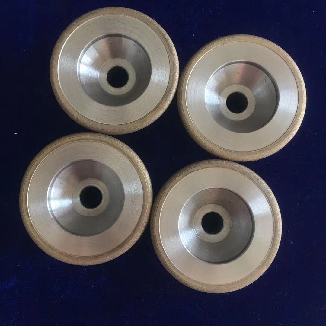 Kemei grinding wheel bronze sintered CBN bowl-shaped grinding wheel with handle bowl-shaped grinding wheel arc grinding wheel steel parts grinding