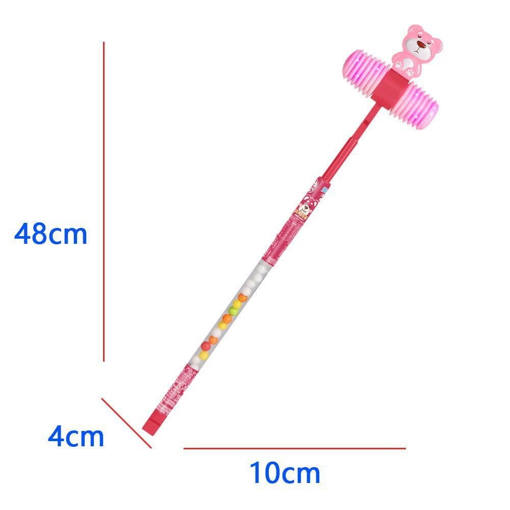 Cherry bear BB whistle hammer stick flashing light stick toy children's glowing sound ground stall toy store supermarket wholesale