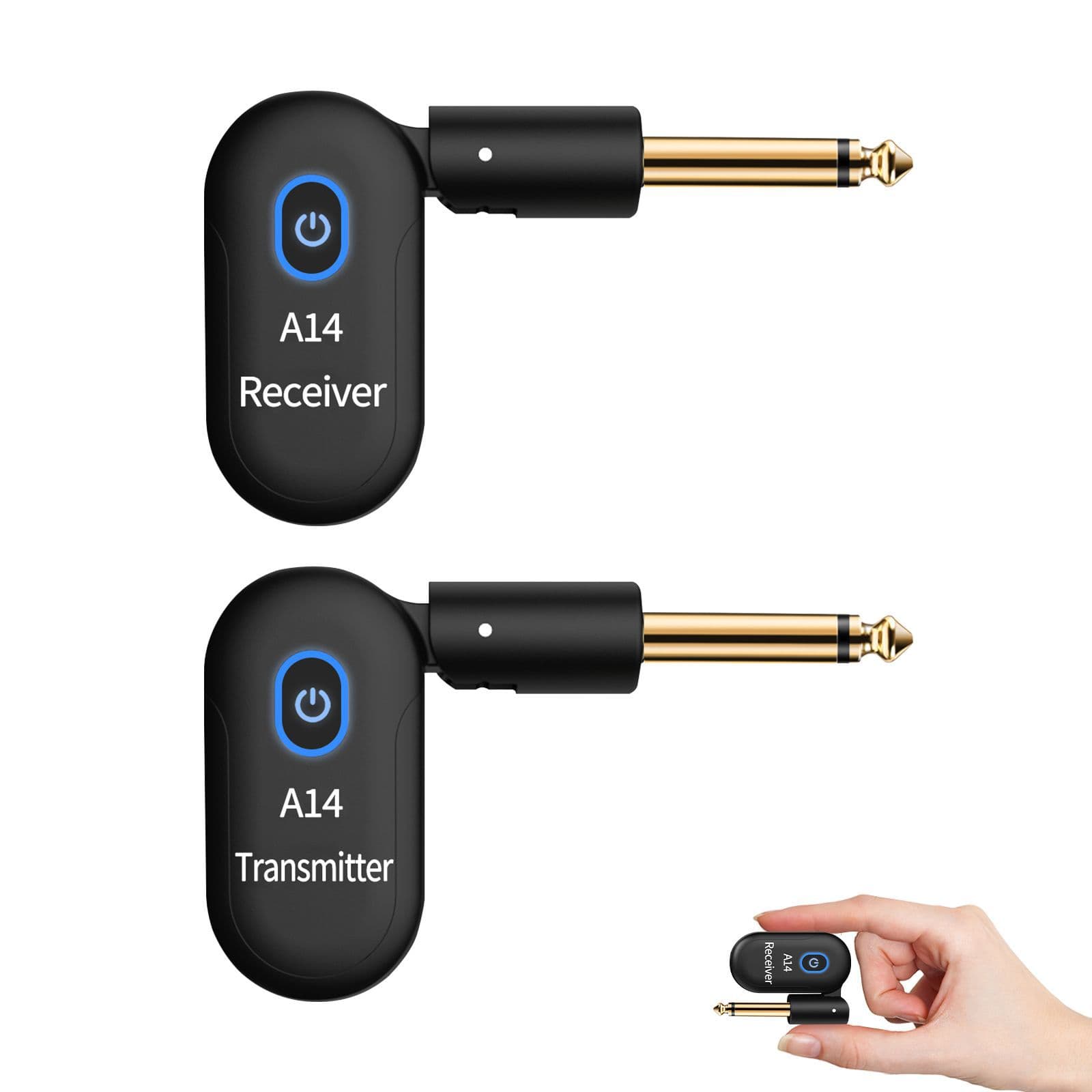 A14 Electric Guitar Factory Direct Sales Wireless Transmitter ABS Material Music Instrument Accessory for Various Platforms