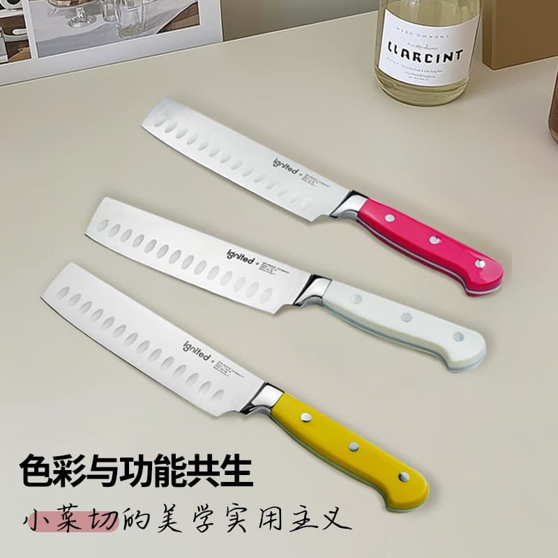 Ignited Japanese Non-stick Vegetable Cutter for Women, Kitchen Use, Sharp and Super Fast for Cutting Meat, Vegetables, and Raw Fish