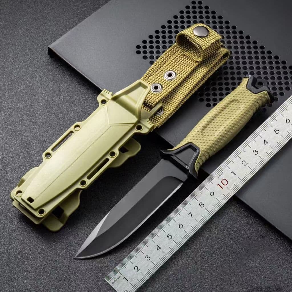 Explorer II Outdoor Survival Fixed Blade Knife Wilderness Survival Knife Camping Portable Tactical Knife Multi-Function Equipment Tool