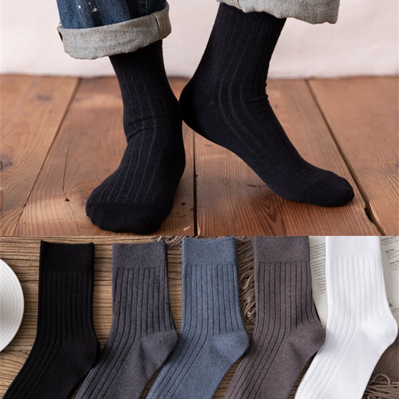 Wholesale Socks Men's Autumn Winter Long Tube Socks Thick Mid Tube Socks New Men's Socks Women's Socks Sports Cotton Socks Factory