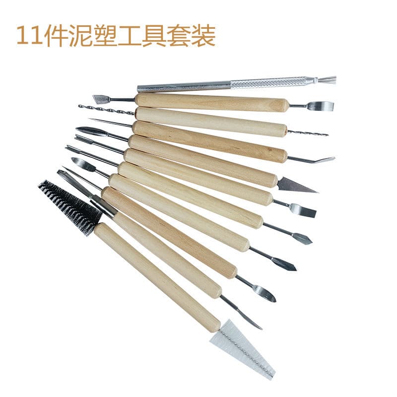 11-Piece Lace Knife Set Clay Polymer Clay Handmade Sculpture Tool Knife Oil Clay Pottery Clay Sculpture Carving Shaping Tool