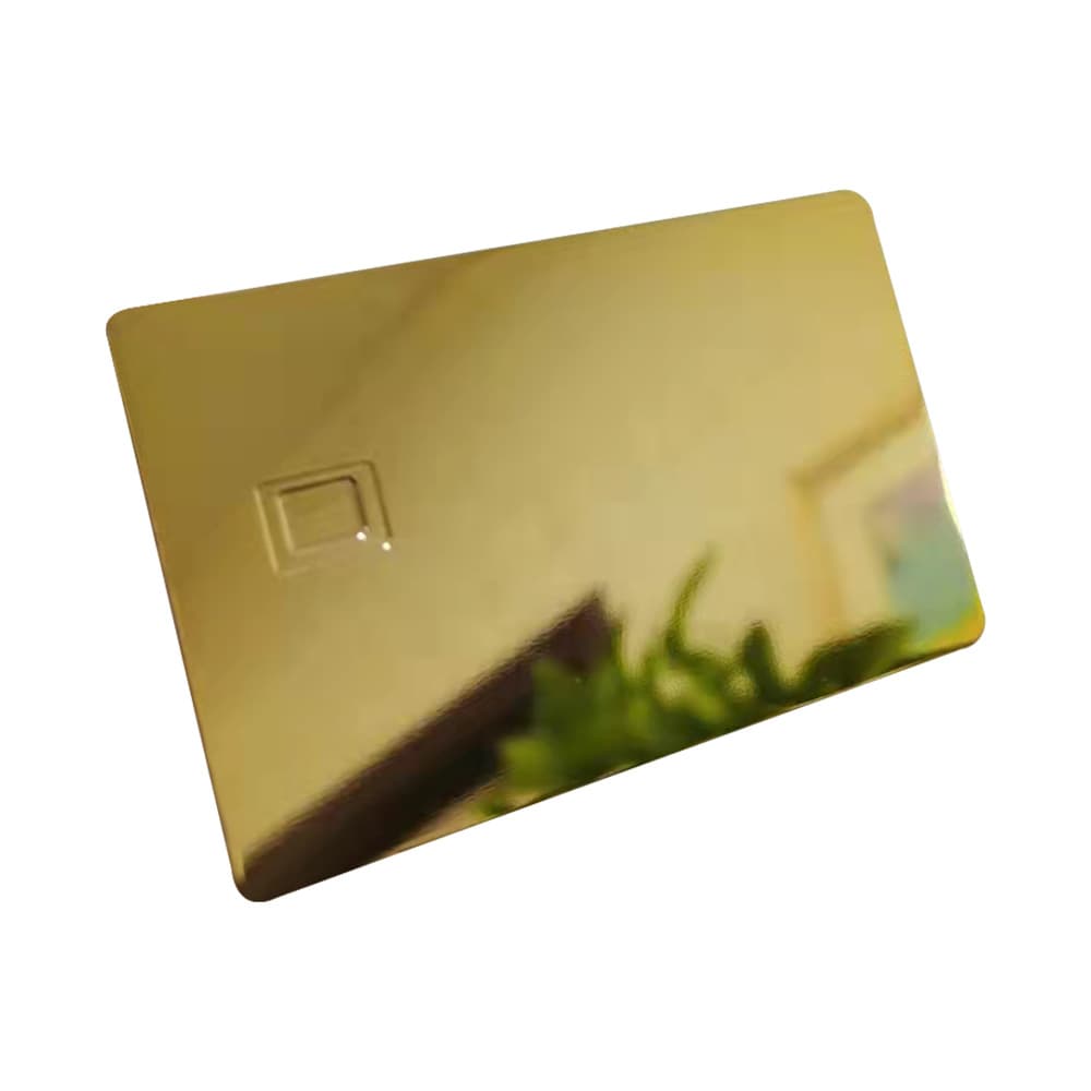 13.56MHz Metal Business Card Luxury 24K Gold NFC Hybrid Metal Card Stainless Steel Business Metal Card Smart PV