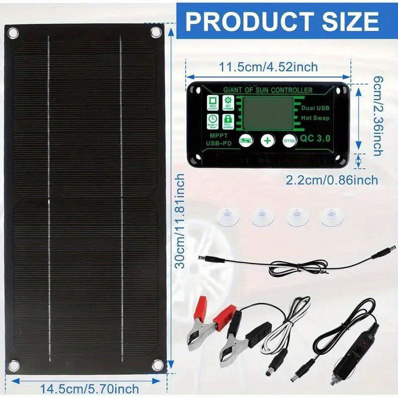 2026 Autumn/Winter Cross-border Foreign Trade New 600W Solar Panel Monocrystalline Silicon 100A Controller
