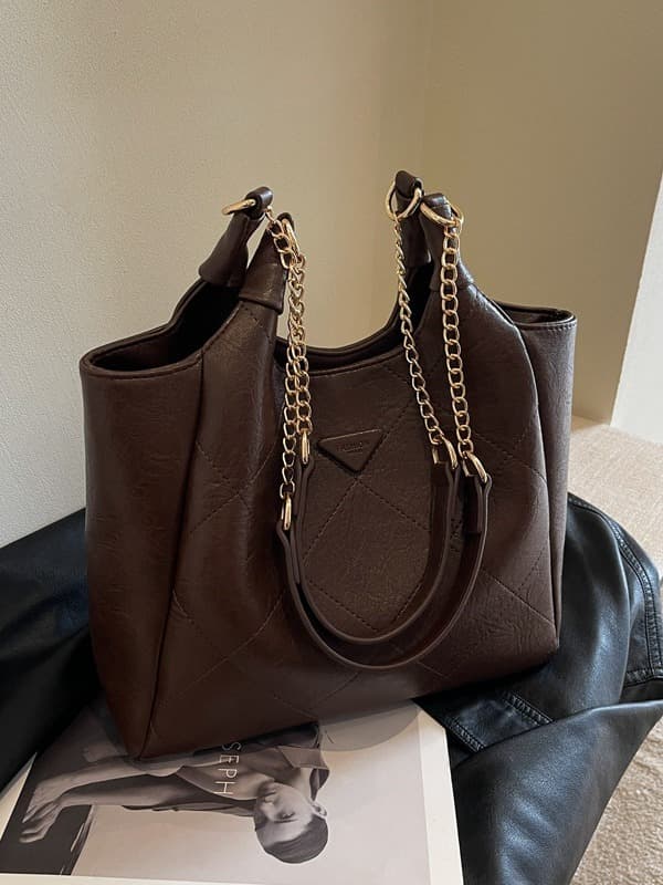 Vintage Casual Handbag for Women 2026 New Trendy Autumn and Winter Tote Bag Versatile Shoulder Bag with Trendy Elements