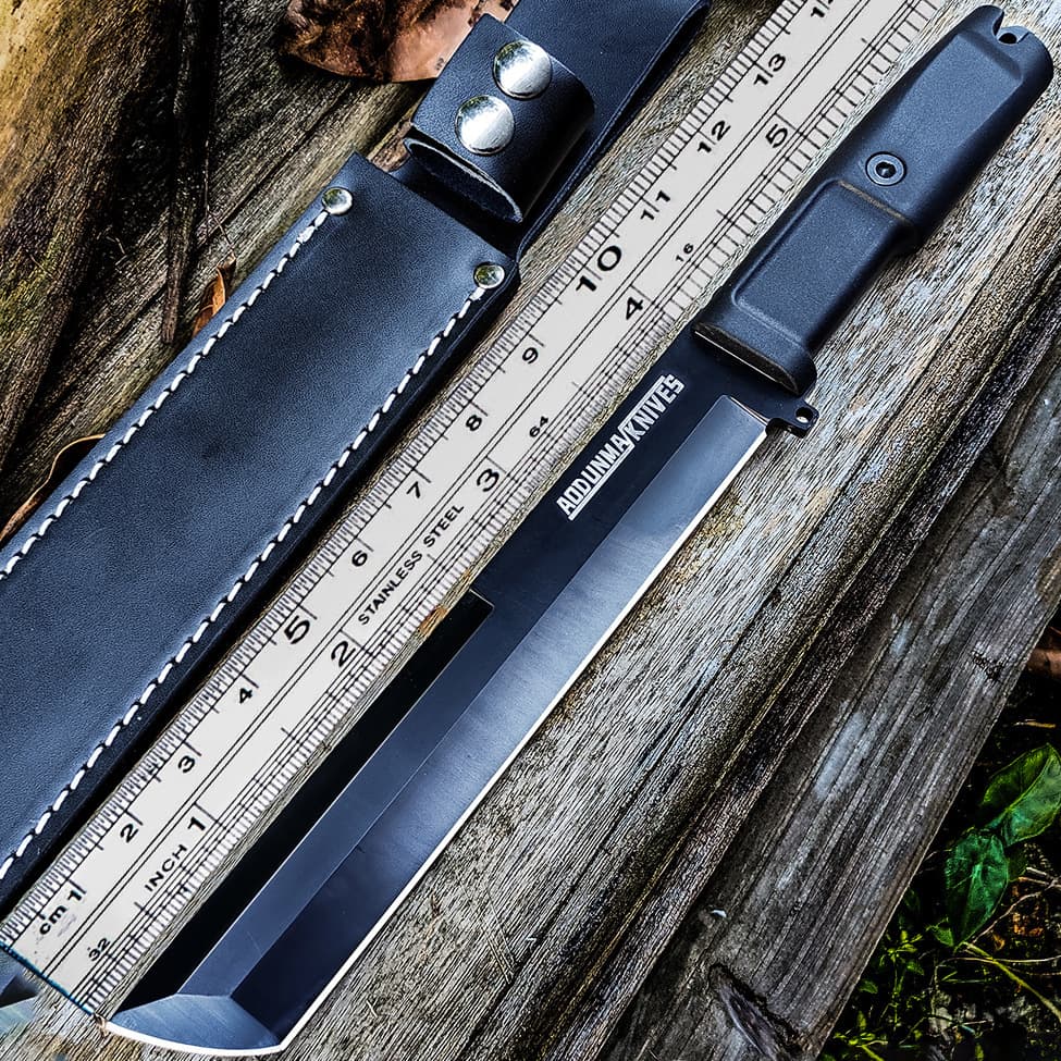 Keel Integrated Straight Knife High Hardness Self-Defense Knife Outdoor Portable Survival Knife Sharp Meat Cutter Household Fruit Knife
