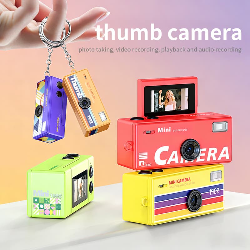 Cross-border LK-030 Camera Student Sports Pocket Camera Kids Mini Keychain Thumb Camera